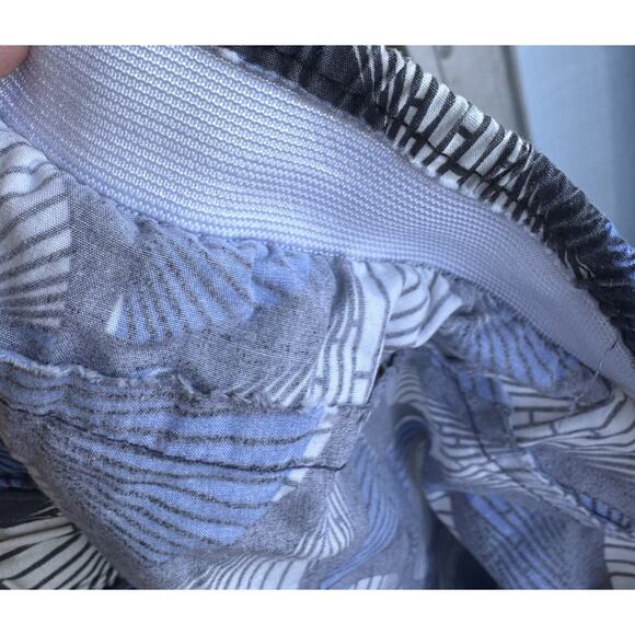 Barney Cools Shorts Men’s Size 32 Blue Print Drawstring Elastic Waist READ - Picture 7 of 8